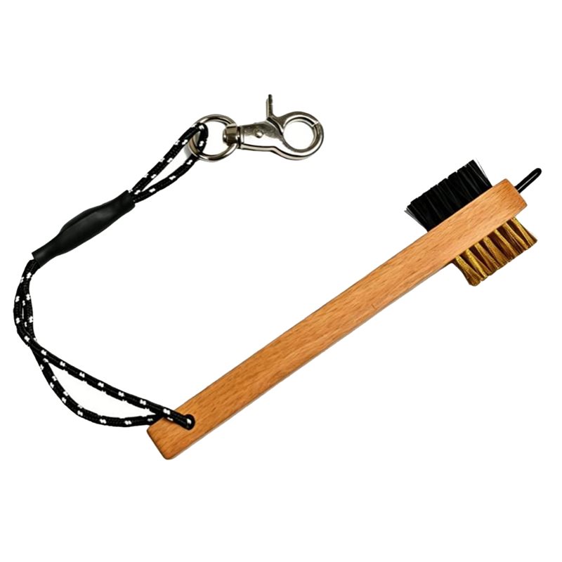 Golf Equipment Sales - ABHS-Wood Handle Golf Club Brush With
